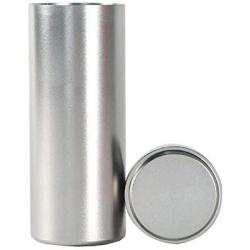 Titanium Alloy Tea Storage Container Coffee Tea Tin Canister - 4.5 x 11.8 cm/1.8 x 4.6 inches - 01