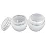 Beauticom 12 Pieces 50G/50ML White Frosted Container Jars with Inner Liner for Pills, Medication, Ointments and Other Beauty and Health Aids - BPA Free