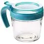 Kitchen Food Storage Jar Airtight Food Storage Kitchen Glass Jar Moisture-Proof Home Multi-Purpose Jam Bottle Cruet Glass Seasoning Jar Kitchen Seasoning Bottle (Color : Blue)