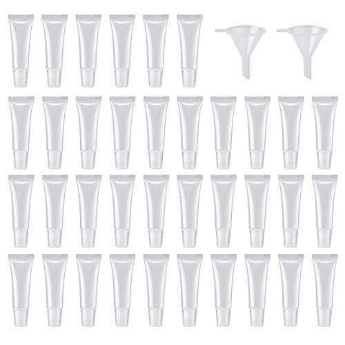 50Pcs 10ml Empty Lip Gloss Tubes Empty Lip Balm Tubes for DIY Lip Gloss Balm Cosmetic by HRLORKC