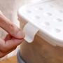 Grain Storage Box,Household Kitchen Plastic Withcovered Transparent Jar Miscellaneous Grain Storage Cans for Grains Storage,White