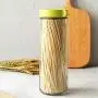 TOPBATHY Glasbehälter mit Deckeln, Transparente Leere Glaskunststoffbehälter für Tee, Kaffee, Gewürze, Süßigkeiten