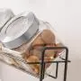 Glasbehälter, luftdicht, Küchen-Lebensmittelbehälter, zum Aufbewahren von Gewürzen/Getreide/Tees