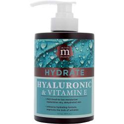 Mirth Beauty Hyaluronic Acid Cream for Face and Body. With Coconut Oil, Vitamin E, Aloe Vera, Shea Butter. Large 15oz jar with pump