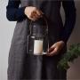 Unique Nordic Glass Storage Jar Bottle With Leather Handle Minimalist Desk Storage Bottle Organizer Flower Vase Container Decor,Low