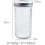 Glasbehälter mit Verschluss, Küche, transparente Glasflaschen, Haushalts-Lebensmittel-Aufbewahrungsgläser, Trockenfrüchte, Trockenwaren, Aufbewahrungstank 650ml