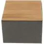 Bambusdeckel Aufbewahrungsboxen Holzbehälter Organizer Tee Aufbewahrungsbox Caddy Gläser Kaffee Dosen - A