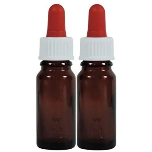 Viva-Haushaltswaren 2 Brown Glass Apothecary Bottles, Glass, brown, 10 ml Viva-Haushaltswaren 2 Brown Glass Apothecary Bottles, Glass, brown, 10 ml