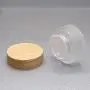 Un Pack de 30 ml / 30 g de Bocal en Verre Opale avec Couvercle en Bambou, Bocal à Crème avec Liner Intérieur, Contenant Cosmétique Remplissable. Un Pack de 30 ml / 30 g de Bocal en Verre Opale avec Couvercle en Bambou, Bocal à Crème avec Liner Intérieur, Contenant Cosmétique Remplissable.