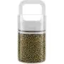 PLAFUETO Fresh Airless Storage Canister Food Storage Jar Glass One-Way Exhaust Valve Sealed Can, Vacuum Transparent Food Storage Container, Suitable for Tea, Coffee, Spices, Etc-Small,WHITE PLAFUETO Fresh Airless Storage Canister Food Storage Jar Glass One-Way Exhaust Valve Sealed Can, Vacuum Transparent Food Storage Container, Suitable for Tea, Coffee, Spices, Etc-Small,WHITE