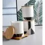 Mini Spice Jars - Kreative Keramik-Würzebehälter mit elektrooptischem Stein-Set für Restaurant-Kombination