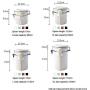 Creative Ceramic Tea Cans Sealed Canister Milk Powder Candy Coffee Beans Jars Food Container Spice Storage Bottle With Lid Spoon,A-Xl