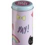 Premier Housewares Fun Times Storage Canister, Tin, Pink, 8 x 8 x 18 cm