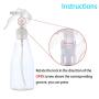 XiongXinLive Spray Bottle 200ml/6.8oz 2pcs PET Plastic Spray Bottle Fine Mist Spray Bottle PP Empty Spray For Alcohol Water Perfumes,Gardening