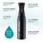 Hair Spray Bottle 16 OZ-Continuous Water Mister Spray Bottle Empty-Fine Mist Salon Spray Bottles-360 Bottle Sprayer for Travel,Barber Hair Styling,Plants, Cleaning, Misting & Skin Care-Black
