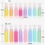 6PCS 30ML 1OZ Empty Macaron Color Plastic Lotion Bottle Pump Jar Refillable Portable Durable Cosmetic Container Shampoo Shower Gel Conditioner Holder for Travel Daily Life Color Random