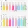6er Set 30 ml 1 OZ Leere Macaron Farbige Plastik-Lotion-Behälter mit Pumpen, Wiederbefüllbar, Tragbar, Robust, Kosmetikbehälter, Shampoo, Duschgel, Conditioner für Reisen und den täglichen Gebrauch, Farbe zufällig