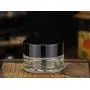 3PCS 5g/5ml/0.17oz Leere Wiederbefüllbare Transparente Glasbehälter mit Schwarzschraubverschluss – Tragbare Reiseflaschen, Kosmetik-Probenbehälter, Aufbewahrungskrüster für Augencreme, Gel, Salben