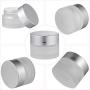 KESYOO 6pcs 30g Frosted Glass Cosmetic Cream Jar Bottle With Lid Empty Cream Containers Refillable Glass Face Cream Pot For Makeup Lip Balms Eyeshadow