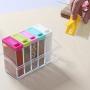 Seasoning Box,? 6Pcs/Set Kitchen Spice Storage Bottle Jars Transparent PP Salt Pepper Cumin Powder Box Tool Spice Jars(15.86.110.2cm)