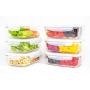 [5-Pack] Glass Meal Prep Container - BPA Free - Airtight Food Storage Containers - ECO Friendly - 29oz