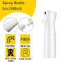 Spray Bottle for Hair 5oz Mist Spray Bottle Continuous Spray Bottle 360 Misting Stylist Sprayers for Barber, Empty White Mister Spray Bottle for cleaning, Planting, Hair styling