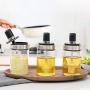 Wenje Glass Seasoning Bottle Salt Storage Box Spice Jar Kitchen Supplies with Spoon