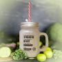 Soft Pink Trade Weakness Strength Doubt Belief Trade Fear For Frosted Glass Mason Jar With Straw