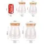 UPKOCH 550ML Candy Jar Transparent High Borosilicate Glass T-shaped Kitchen Storage Jar Sealing Bottle with Lid Food Grain Container UPKOCH 550ML Candy Jar Transparent High Borosilicate Glass T-shaped Kitchen Storage Jar Sealing Bottle with Lid Food Grain Container