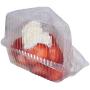 Hinged, Clear Single-Slice Pie/Cake/Cheesecake Container (High Dome Lid) - 100 Pieces