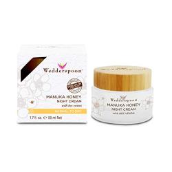 Wedderspoon Manuka Honey Night Cream with Bee Venom, 1.7 Ounce