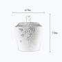 HongTeng Tea Caddy with Lids Chinese-style Non-woven Fabric Moisture-proof Ceramic Sealed Tea Storage Jars Storage Tanks (Color : Light green)