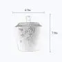 HongTeng Tea Caddy with Lids Chinese-style Non-woven Fabric Moisture-proof Ceramic Sealed Tea Storage Jars Storage Tanks (Color : Light green)