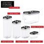 DW?LLZA KITCHEN Airtight Food Storage Containers with Lids ? 6 Pieces All Same Size - Pantry Container for Spices, Candy, Nuts, Coffee and Tea, Clear Plastic BPA-Free, Keeps Food Fresh & Dry