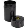 GT Airtight Smell-proof Vacuum Sealed Jar Food Storage Container for Coffee,Dry Goods and Herb (Black, 3.4 x 3.4 x 5.6 inches)