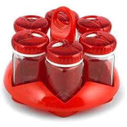 Home 6 brings spice jar cc105 red cap jars food storage containers italian style