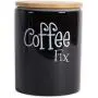 DII Modern Chic Ceramic Kitchen Canister with Bamboo Lid for Food Storage, Serve Coffee, Sugar, Tea, Spices, and More Black, Assorted Sizes: 4.5x4.5x5.5, 4x4x4.5”, 3x3x4 DII Modern Chic Ceramic Kitchen Canister with Bamboo Lid for Food Storage, Serve Coffee, Sugar, Tea, Spices, and More Black, Assorted Sizes: 4.5x4.5x5.5, 4x4x4.5”, 3x3x4