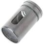 jinetor Stainless Steel Seasoning Condiment Jar Spice Glass Seal Pepper Shaker Bottle