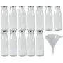 Viva Haushaltswaren 12 Empty Wide-Necked Glass Bottles 500 ml/Milk/Juice Bottles with Silver Screw A Filling Funnel Diameter 12 cm Viva Haushaltswaren 12 Empty Wide-Necked Glass Bottles 500 ml/Milk/Juice Bottles with Silver Screw A Filling Funnel Diameter 12 cm
