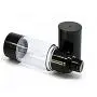 Bouteilles à Pompe Airless Erioctry 3PCS 30ML - Récipients Plastiques Vides Remplissables Noirs pour Cosmétiques, Crèmes, Produits de Toilette (30ML)