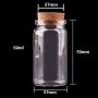 24pcs 20ml 50ml 65ml 90ml Small Glass Bottles With Cork Stopper Empty Spice Bottles Jars Gift Crafts Vials,20ml