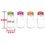 Kinetic GoGreen Glass Mini Jar 4-Piece Set, 5.07 oz. each