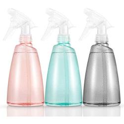 Runrar Plant Mister, Spray Bottle, Plastic Watering Can, Watering Plastic Spray Bottle with Adjustable Nozzle, Handheld Spray Bottles for Plants, Cleaning Solutions, Multi Purpose Use, 17oz(3 pack)