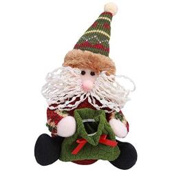 llwannr Christmas Decoration Elk Santa Claus Snowman Cute Christmas Candy Storage Can Decor for Home Gift Biscuit Food Storage Jar Candy Jar,01