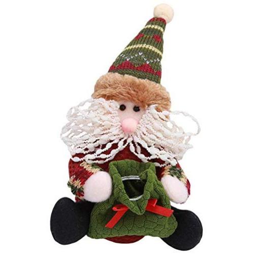 llwannr Christmas Decoration Elk Santa Claus Snowman Cute Christmas Candy Storage Can Decor for Home Gift Biscuit Food Storage Jar Candy Jar,01