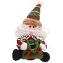 llwannr Christmas Decoration Elk Santa Claus Snowman Cute Christmas Candy Storage Can Decor for Home Gift Biscuit Food Storage Jar Candy Jar,01