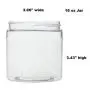 Clear 16 oz Plastic Jars White Dome Lids (6 pk) with Scoops - PET Round Refillable Containers Clear 16 oz Plastic Jars White Dome Lids (6 pk) with Scoops - PET Round Refillable Containers