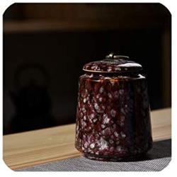 New Retra Ceramic Tea Storage Box Tea Jars Home Decor Candy Jars Storage Container 8.511.5Cm Spices Storage Box 1Pcs,Yaobianhong