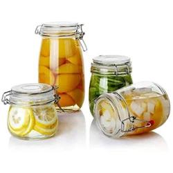 1Pcs Jars For Spices Glass Storage Bottles Jars With Lid Capacity Honey Candy Jar Kitchen Storage Container Glass Jar,200Ml-1