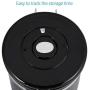 Lazmin Coffee Container Airtight, Stainless Steel Vacuum Sealed Kitchen Sotrage Canister for Coffee with CO2 Valve(Black)
